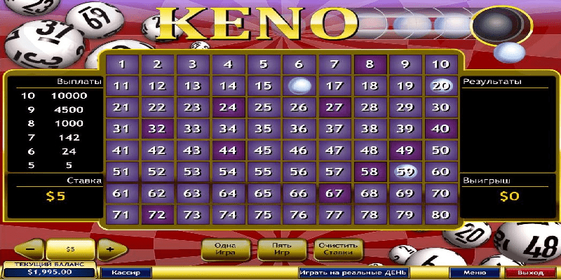 Game Keno Shbet