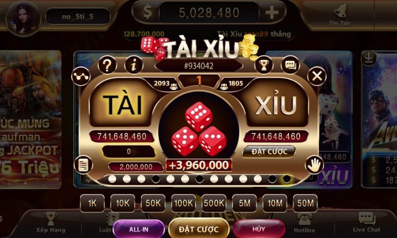 Game tài xỉu là trò sicbo ở các casino không?